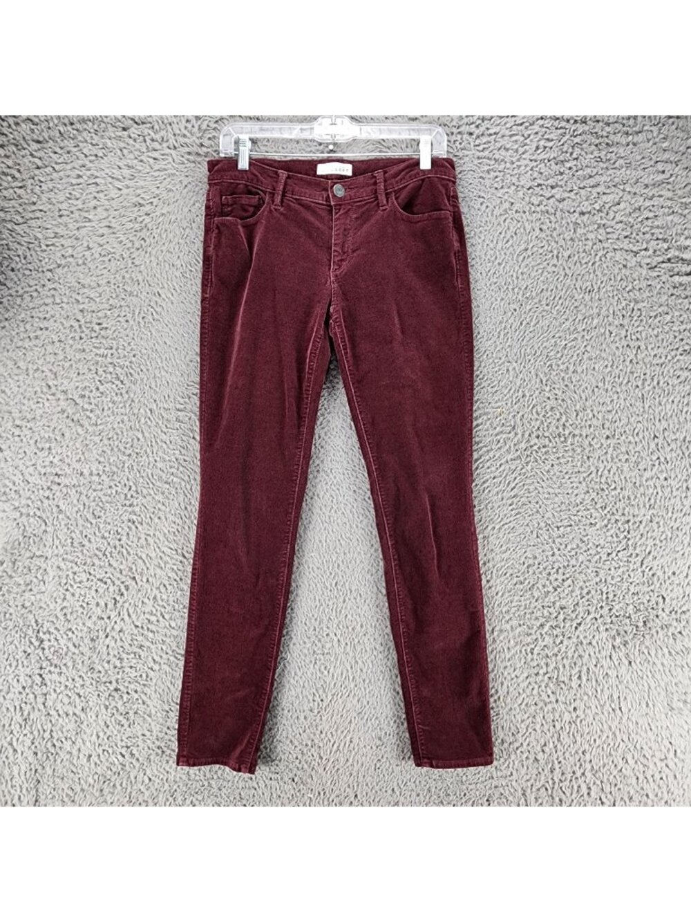Loft Jeans Womens 27/4 Red Corduroy Stretch Modern Skinny